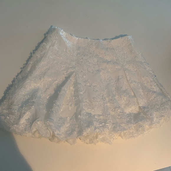 Skirt mini white style new - Picture 2 of 3